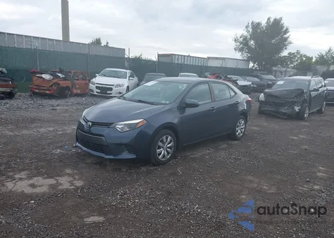 2016 Toyota Corolla Le из США, поврежденный, VIN 5YFBURHEXGP535287